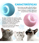 Bola Automática Anda Gira Mexe Sozinha P/ Gato Cachorro Pets