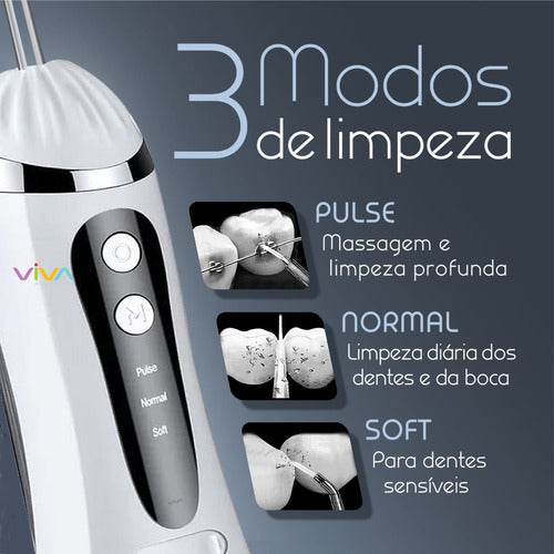 O Irrigador Oral Super Premium Recarregável | Limpeza Profunda Onde a Escova e o Fio Dental Não Alcançam
