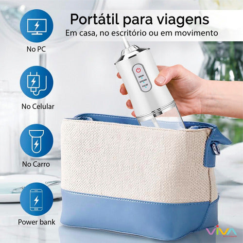 Jato D`água Limpador De Próteses e Higiene Bucal | A Solução Ideal para Quem Usa Aparelhos, Dentaduras ou Próteses