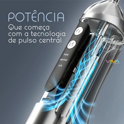 O Irrigador Oral Super Premium Recarregável | Limpeza Profunda Onde a Escova e o Fio Dental Não Alcançam