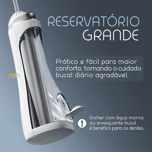 O Irrigador Oral Super Premium Recarregável | Limpeza Profunda Onde a Escova e o Fio Dental Não Alcançam