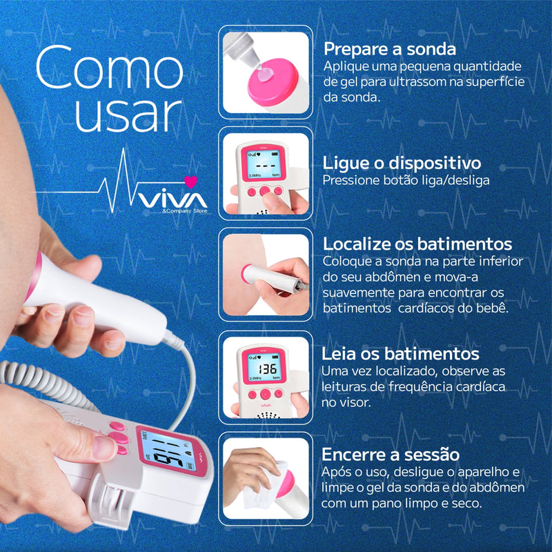 Sinta os Batimentos do Seu Bebê a Qualquer Hora, no Conforto da Sua Casa!