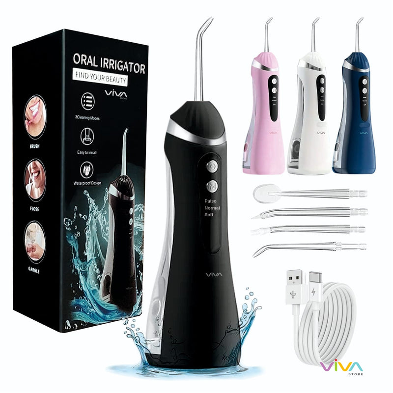 O Irrigador Oral Super Premium Recarregável | Limpeza Profunda Onde a Escova e o Fio Dental Não Alcançam