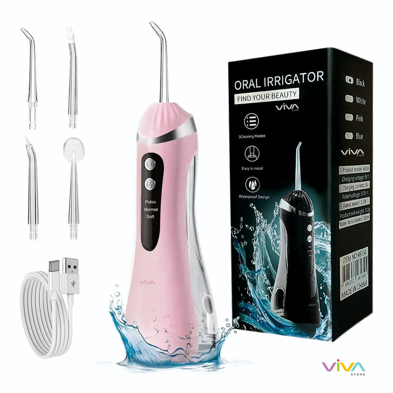 O Irrigador Oral Super Premium Recarregável | Limpeza Profunda Onde a Escova e o Fio Dental Não Alcançam