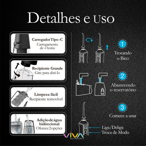 Irrigador Oral Premium Jet Pro | Chega de dificuldades na hora de cuidar da sua saúde bucal!