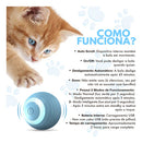 Bola Automática Anda Gira Mexe Sozinha P/ Gato Cachorro Pets
