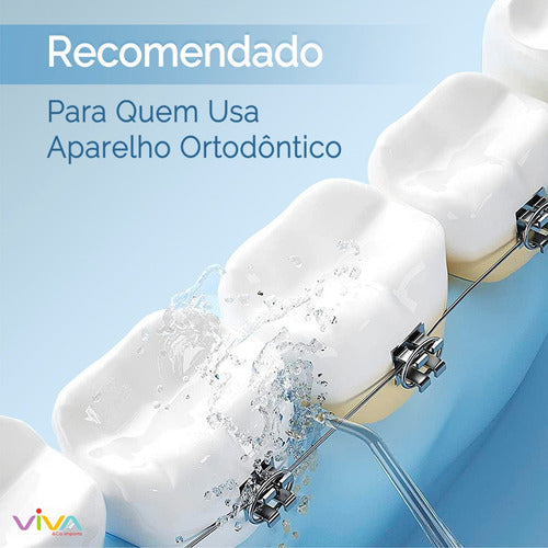 Jato D`água Limpador De Próteses e Higiene Bucal | A Solução Ideal para Quem Usa Aparelhos, Dentaduras ou Próteses