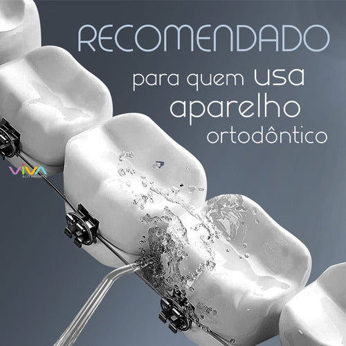 O Irrigador Oral Super Premium Recarregável | Limpeza Profunda Onde a Escova e o Fio Dental Não Alcançam